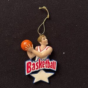 “Basketball Player” Kurt Adler Christmas Hanging Ornament, Brand New